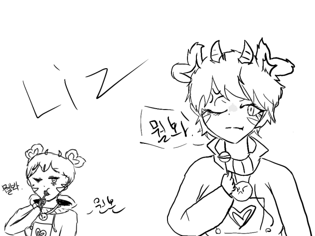 채린님 팬아트를 그려보았다-리즈