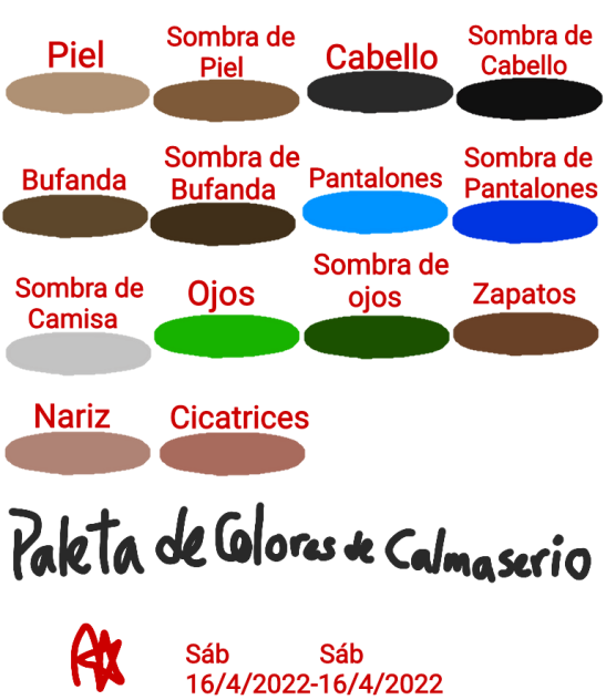 Paleta de Colores de Calmaserio