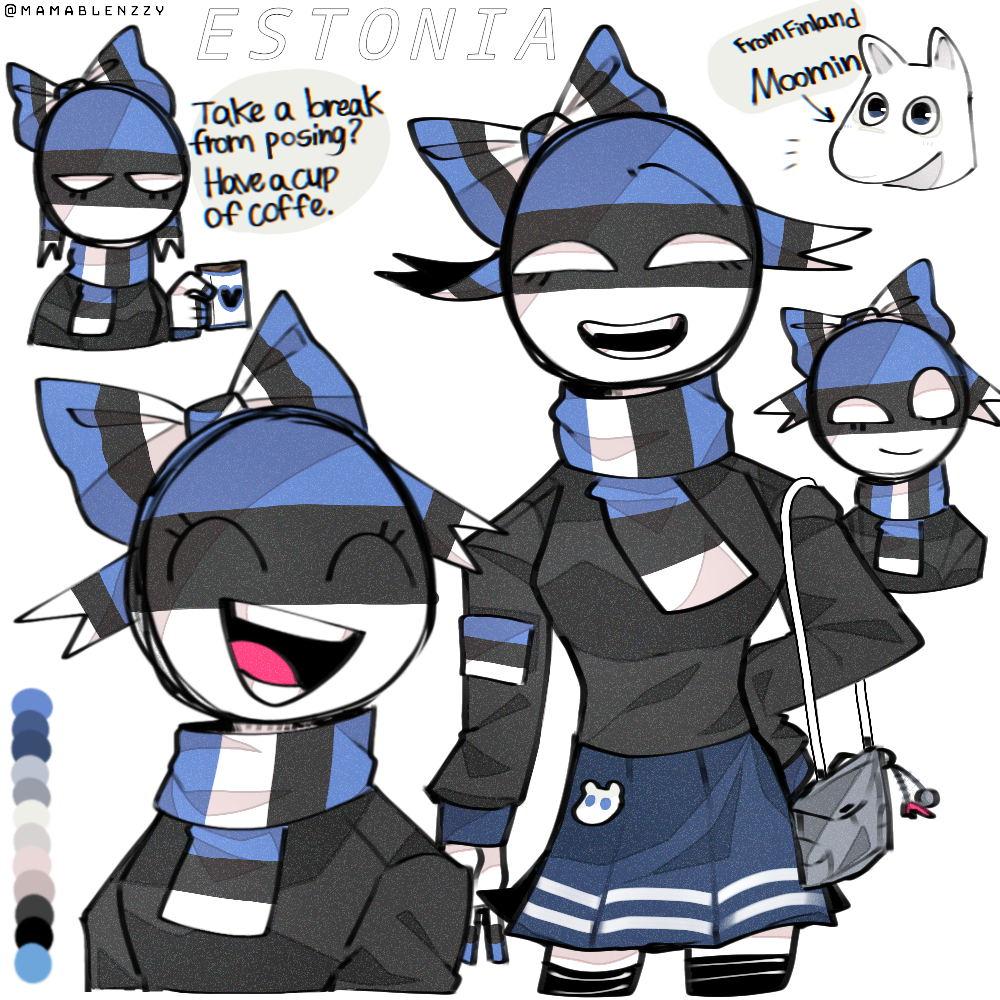 Estonia Doodles Countryhumans ibisPaint