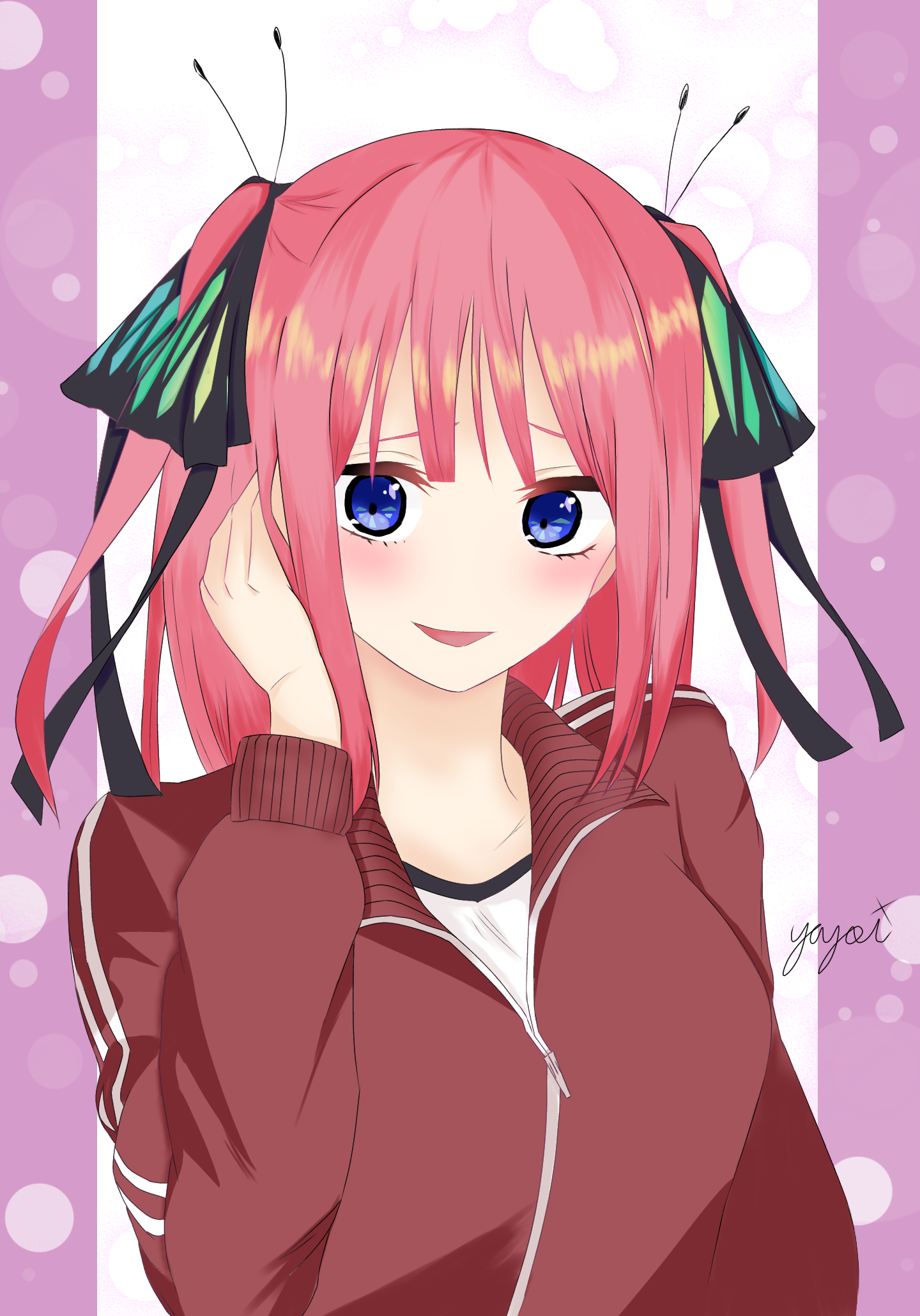 ハンドメイド)五等分の花嫁(ニ乃)イラスト 【公式通販】
