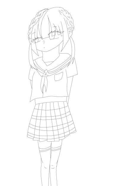 線画！