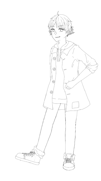うらたさん 線画