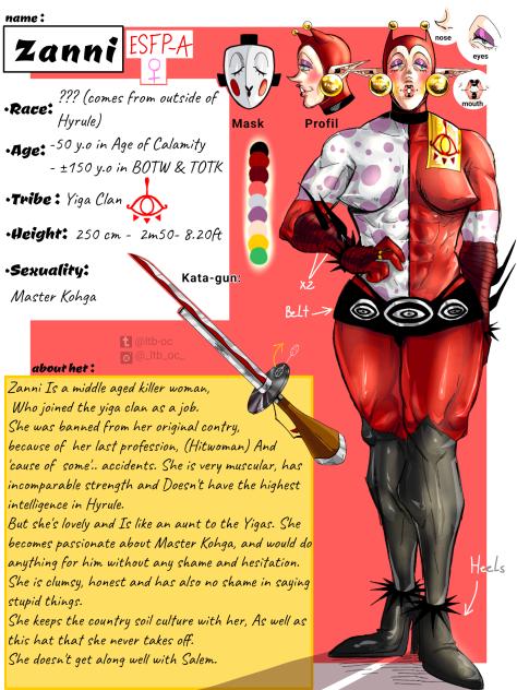 Zanni- Presentation OC card