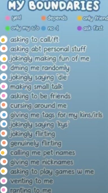 My Boundaries