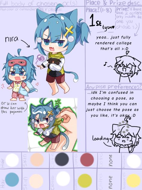 EVAA's prize sheet ✨