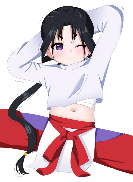 鍛錬前のストレッチ