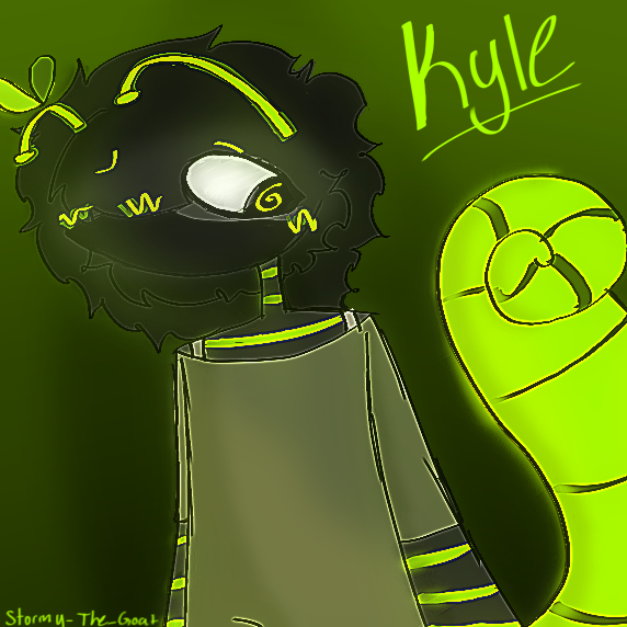Kyle with a tail