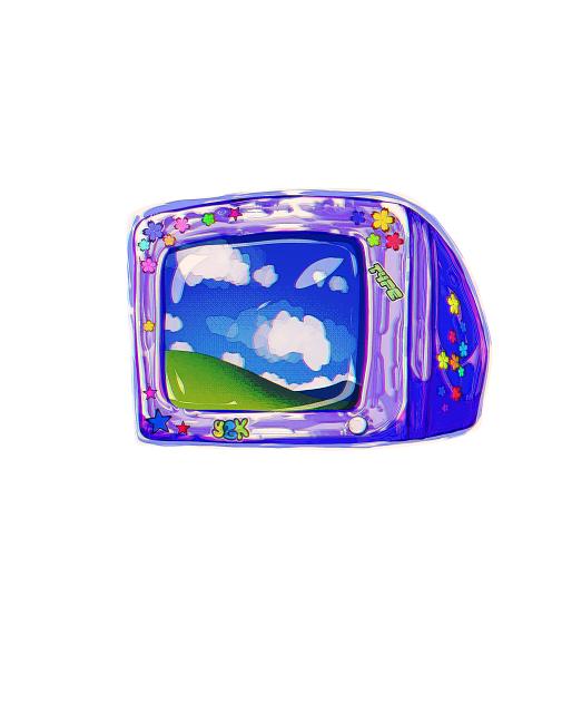 Purple Clear Computer