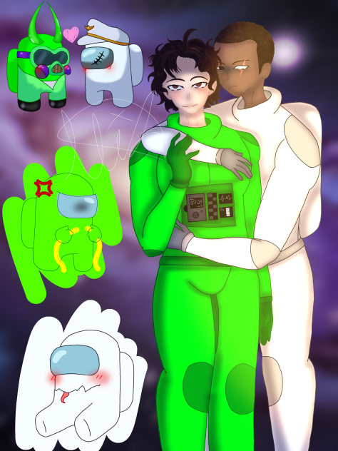 Among Us • 宇宙とエイリアン・アート