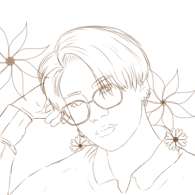 JK Bday (2021) lineart