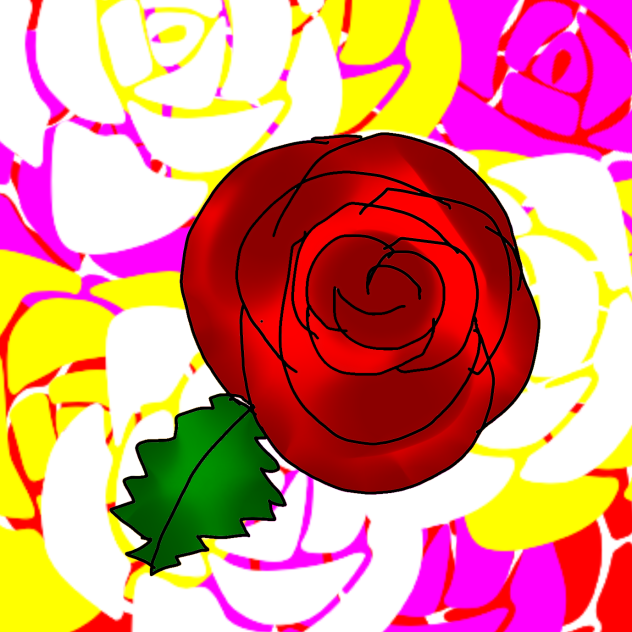 How to draw a rose 🌹
