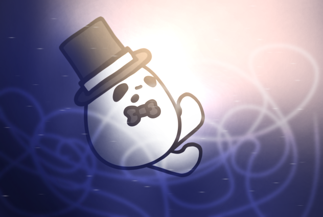 An eggdog in the sky