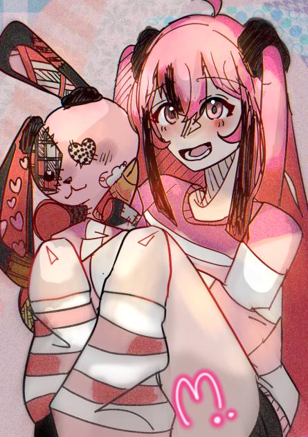リクエストの品　❤️🖤🐇