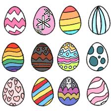 Easter eggs (Color) - ibisPaint