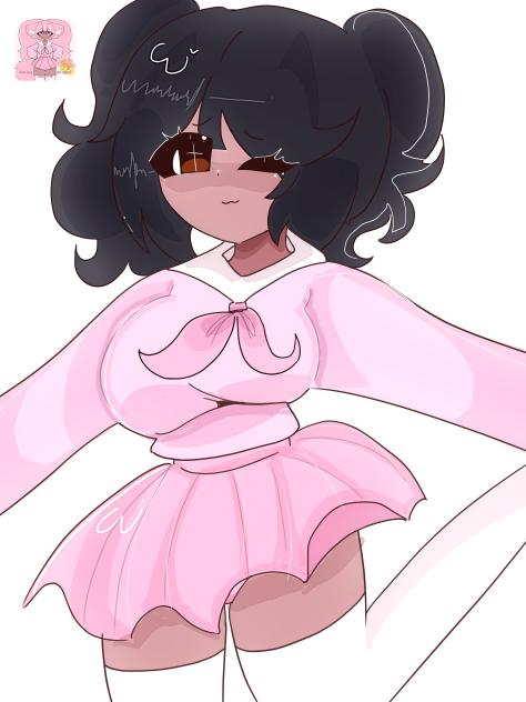 Me dressing in my OC yay!!