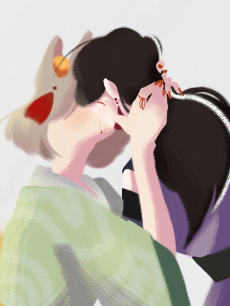 two lovers - ibisPaint