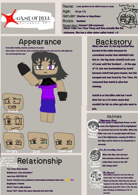 Survivor role OC entry ^^