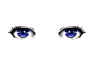 Female frozen eyes blue