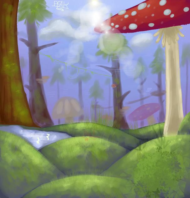 One layer PEAK background practice