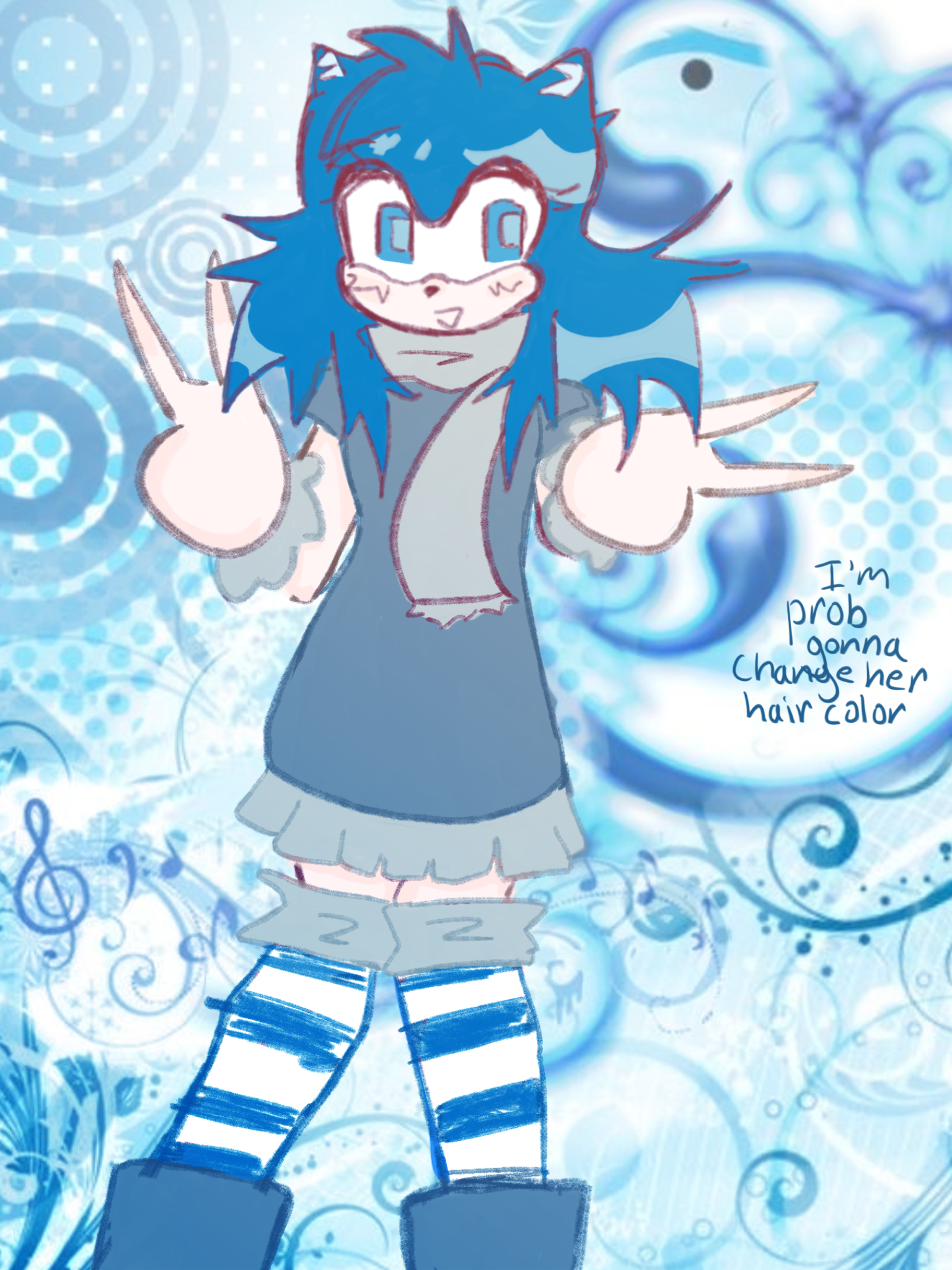 Sonic oc (Rina) - ibisPaint