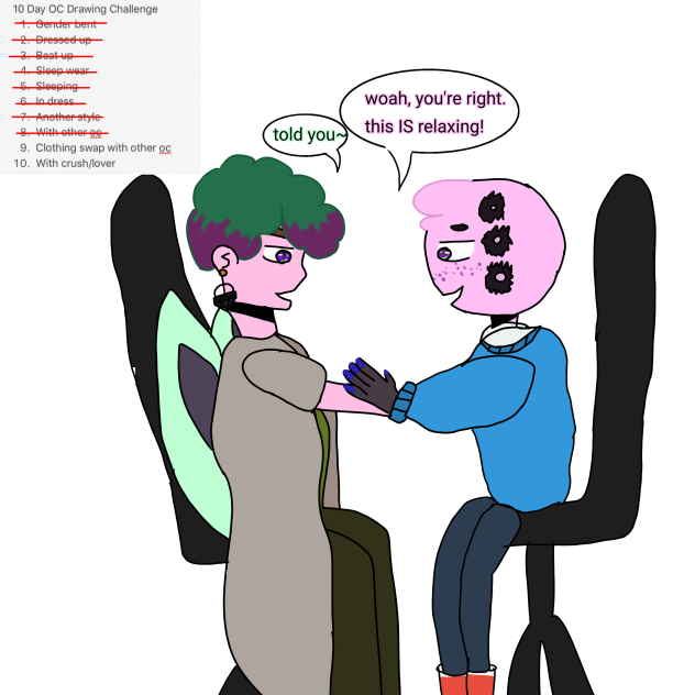 10 day oc challenge day 8 -with other oc