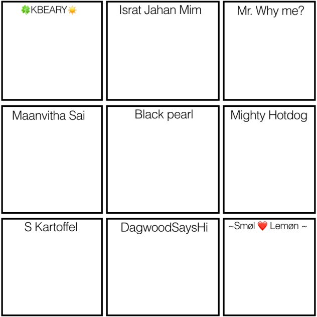 My favourite artists yaaay