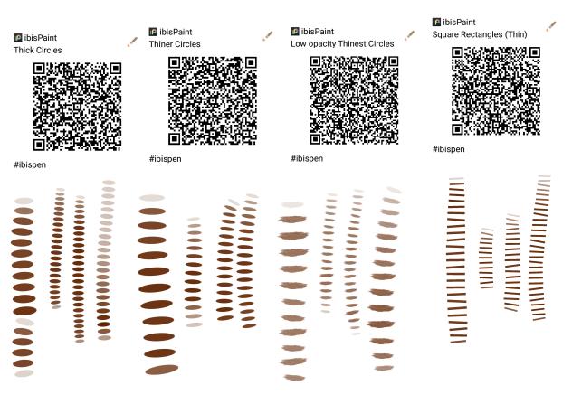 Sqaure Circle Brushes Detail