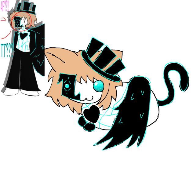 my friend as a cat 👹👺👹👺