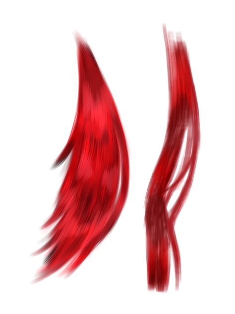 髪の描き方二選