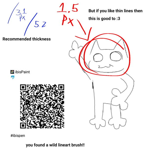 My first lineart brush