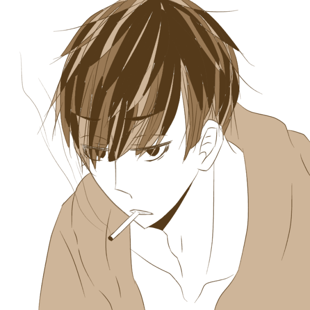 自分絵一松(喫煙)