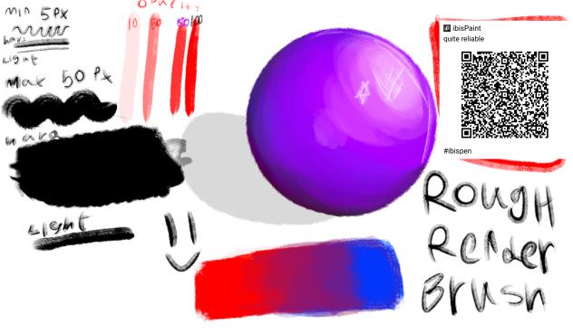 rough rendering brush