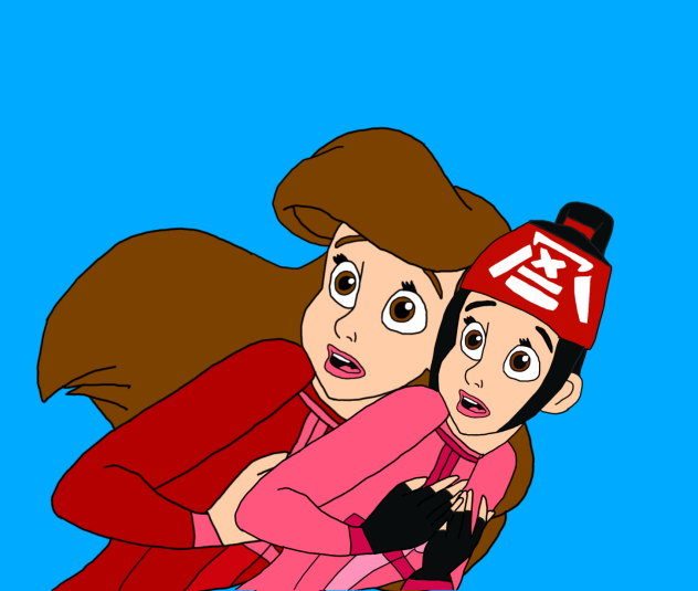 Wendy And Suzume In Panicking