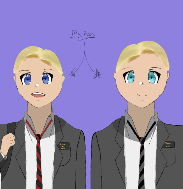 My brothers as anime