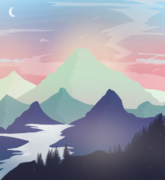 mountains and the sun⛰️🌄