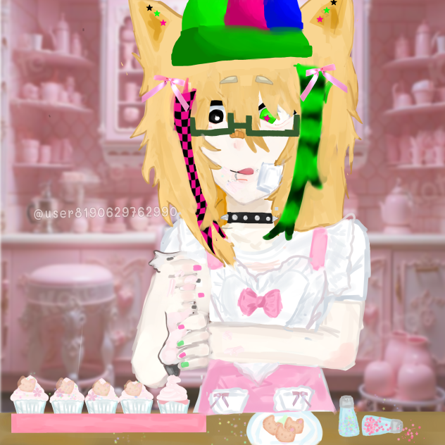 Make cupcake with Bob!^_^