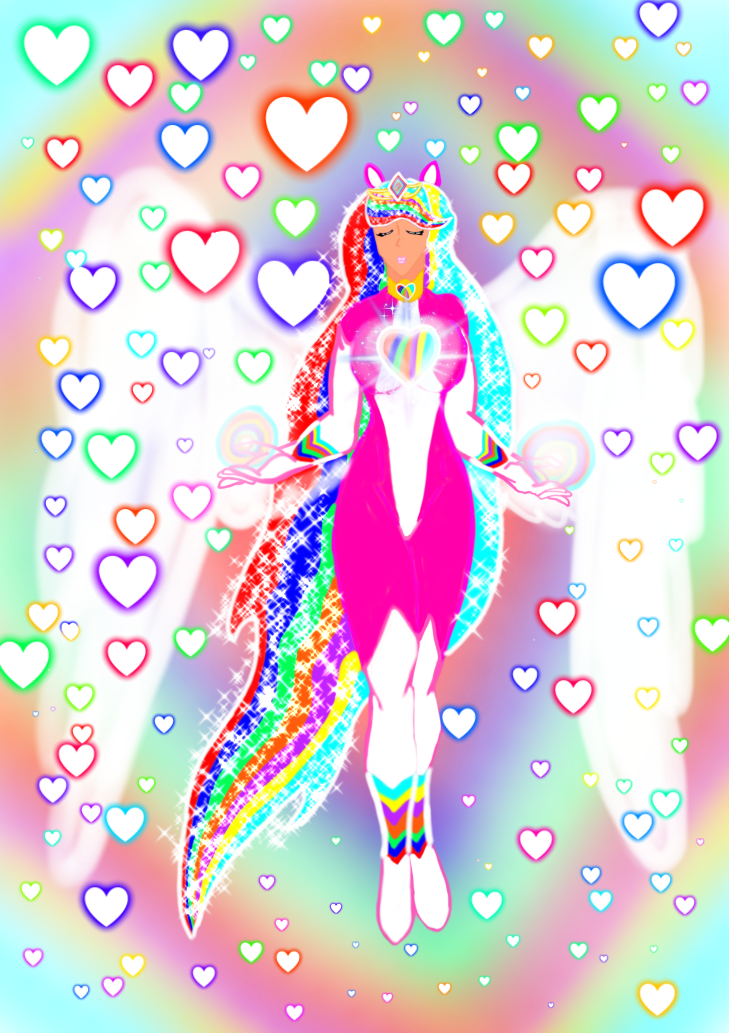 Rainbow Princess ️💙💚🧡💜💛🩵😌 - ibisPaint