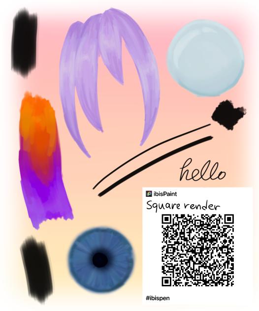 Render brush - squareish