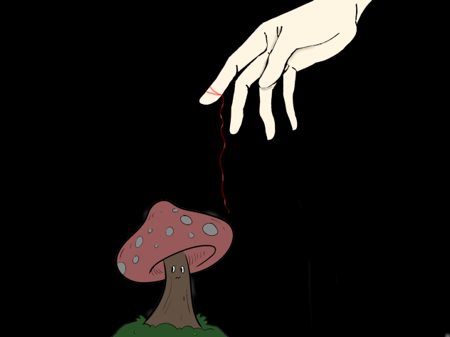 Life hanging on by a thread