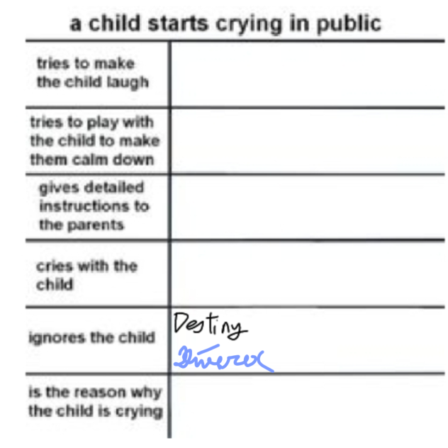 A child crying meme by Destiny(Rachel!)