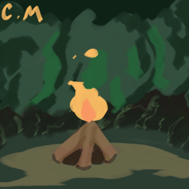 First fire animation practice - ibisPaint