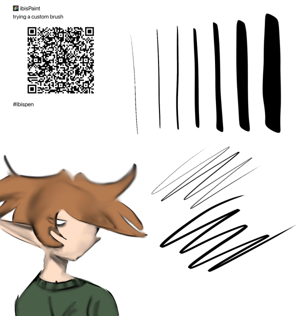 Qr brush for sketching ibisPaint