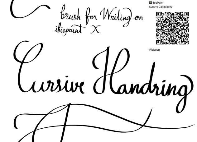 Cursive Calligraphy Brush