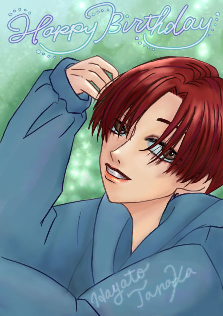 （二次創作）田中隼人　バースデーイラスト