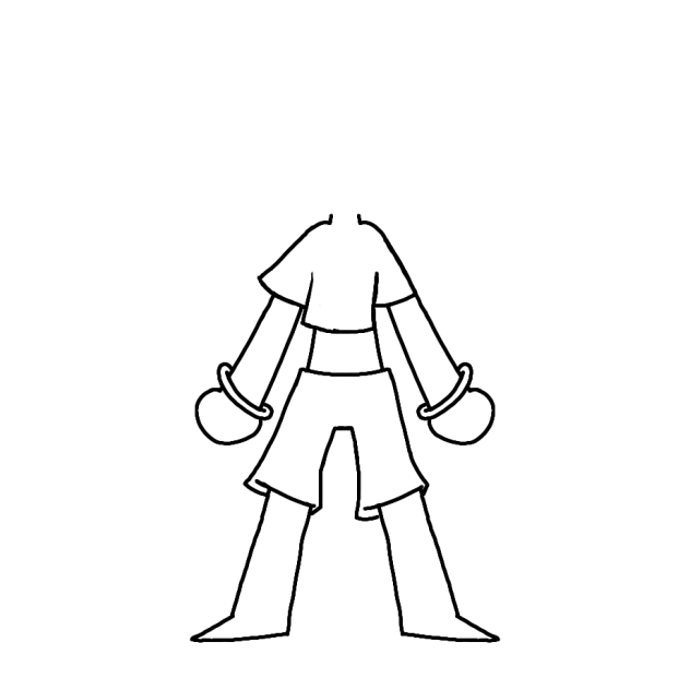 clothing in the wind (test) - ibisPaint
