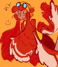 silly bird oc doodle