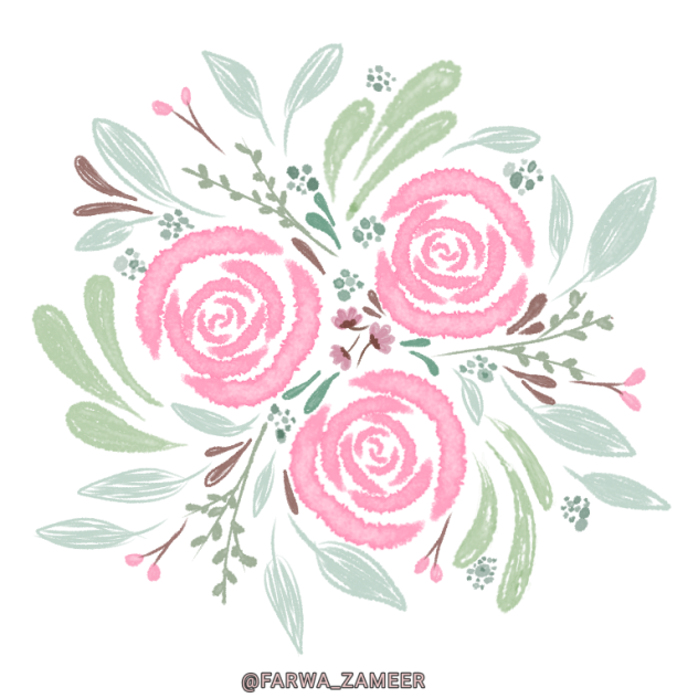 watercolor roses