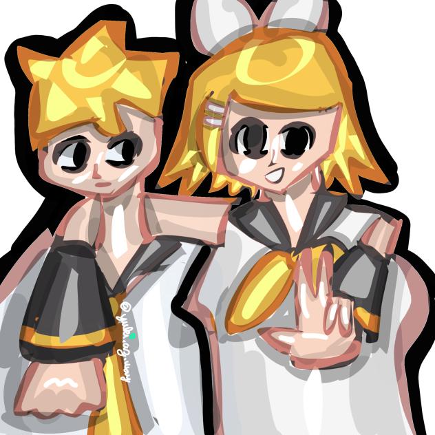 Kagamine drawing