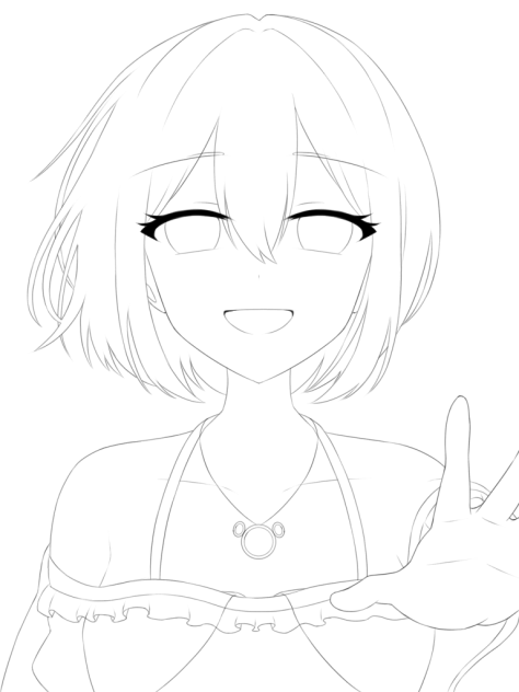 ボクの全力を、超えていって。 線画 - ibisPaint