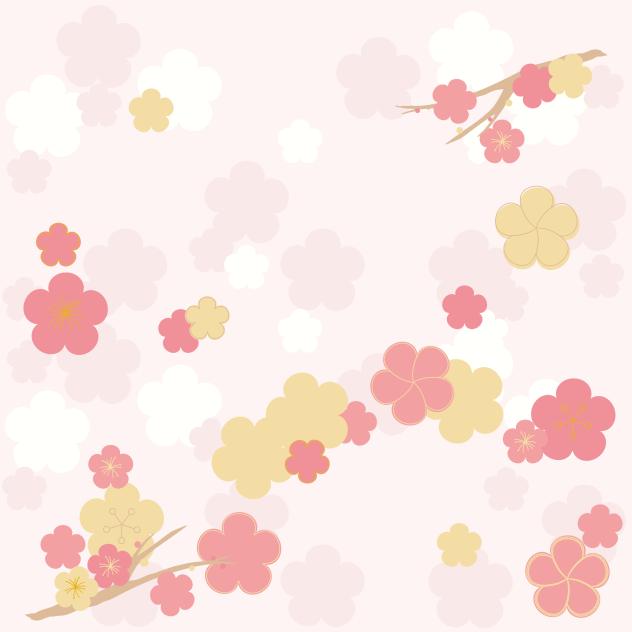 梅柄（桜色）